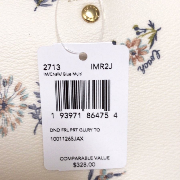 ⚜COACH Gallery Tote With Dandelion Floral Print - Picture 8 of 8